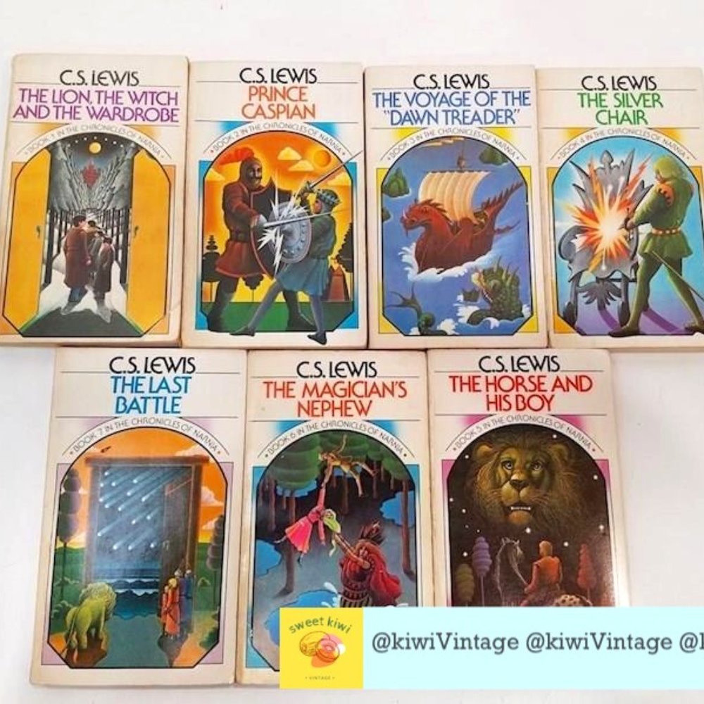 The Chronicles Of Narnia C.S. Lewis Box Set // 1970 First Collier Books Edition